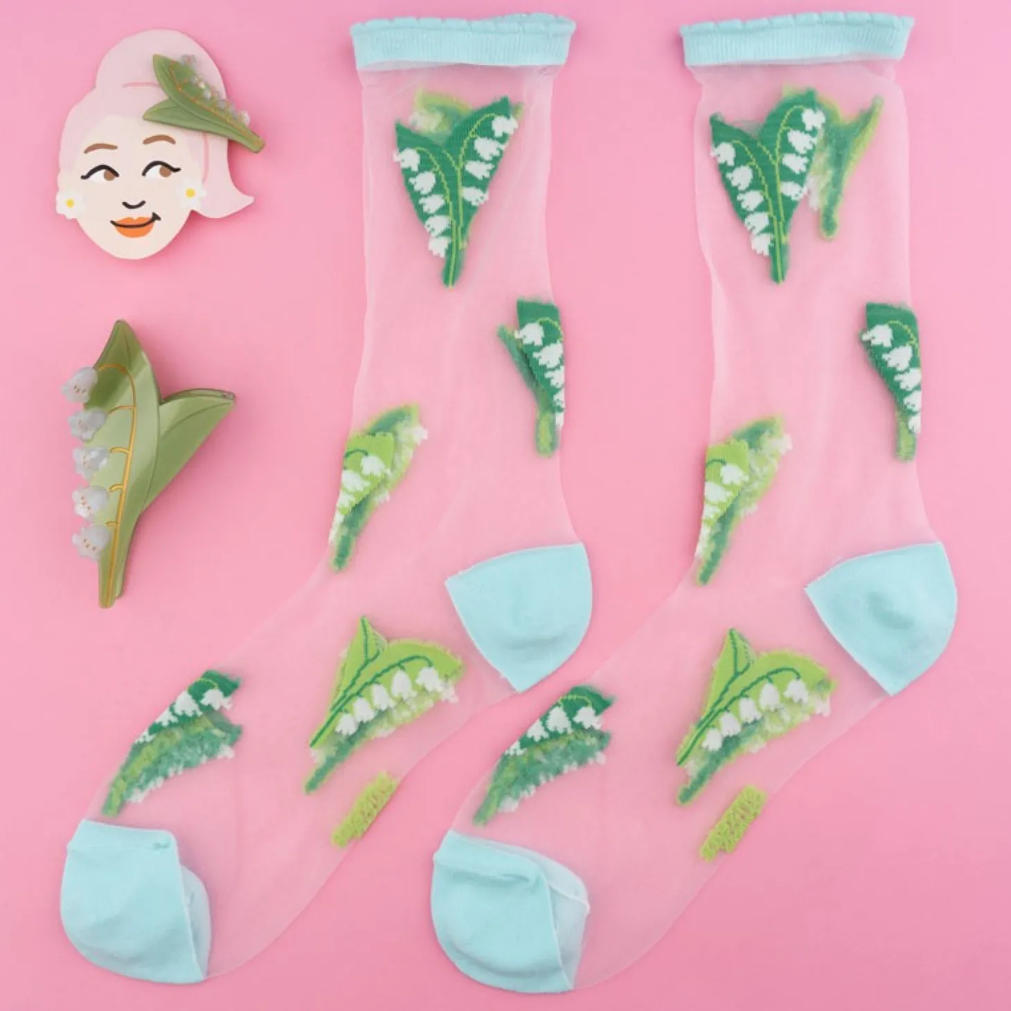 Coucou Suzette Lily Of The Valley Hair Claw* Hair Claws