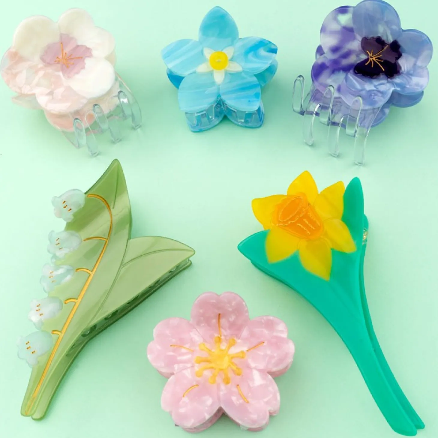 Coucou Suzette Lily Of The Valley Hair Claw* Hair Claws