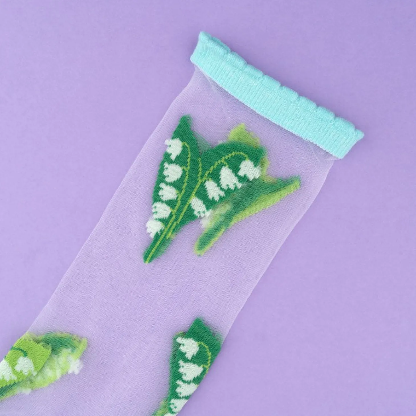 Coucou Suzette Lily Of The Valley Sheer Socks* Sheer Socks