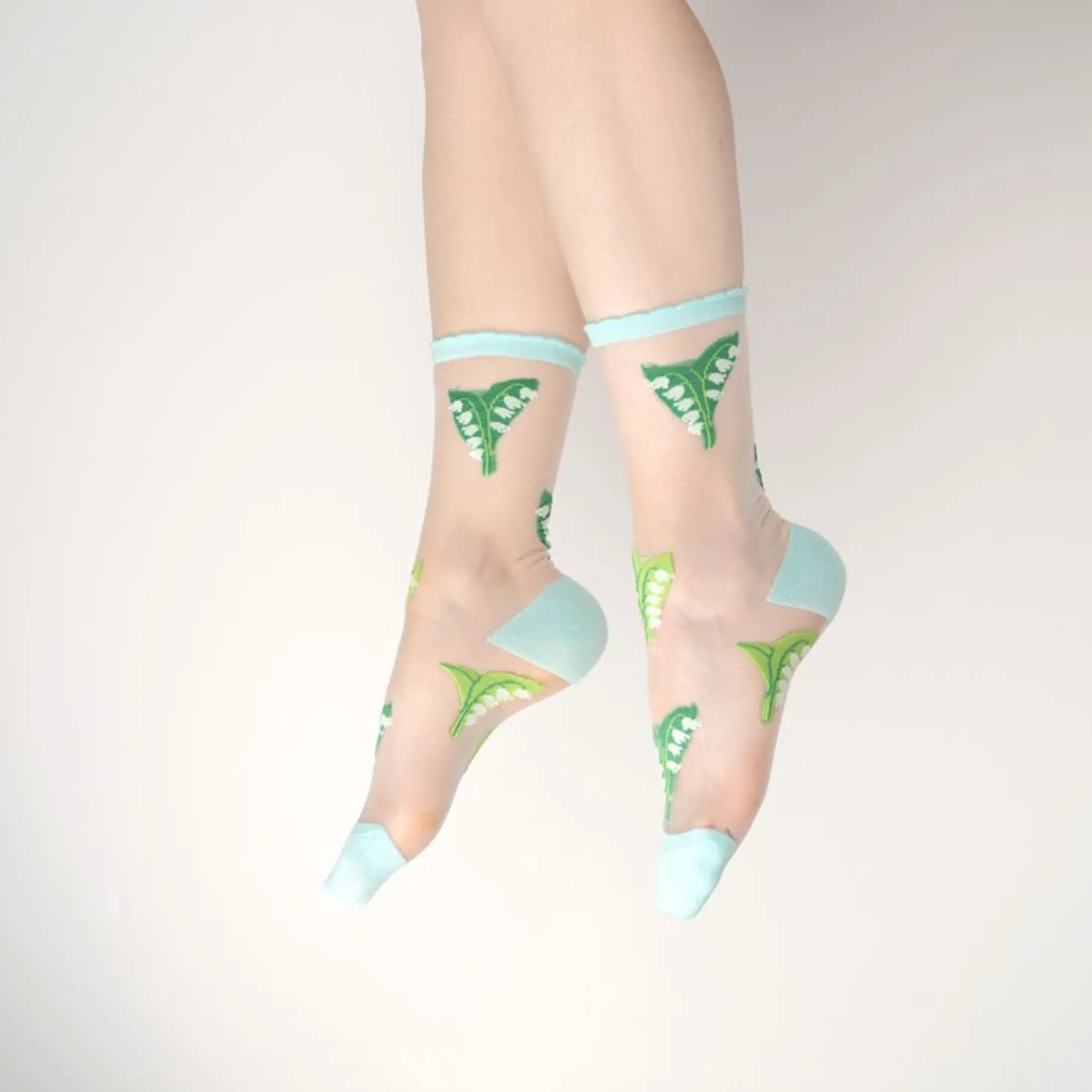 Coucou Suzette Lily Of The Valley Sheer Socks* Sheer Socks