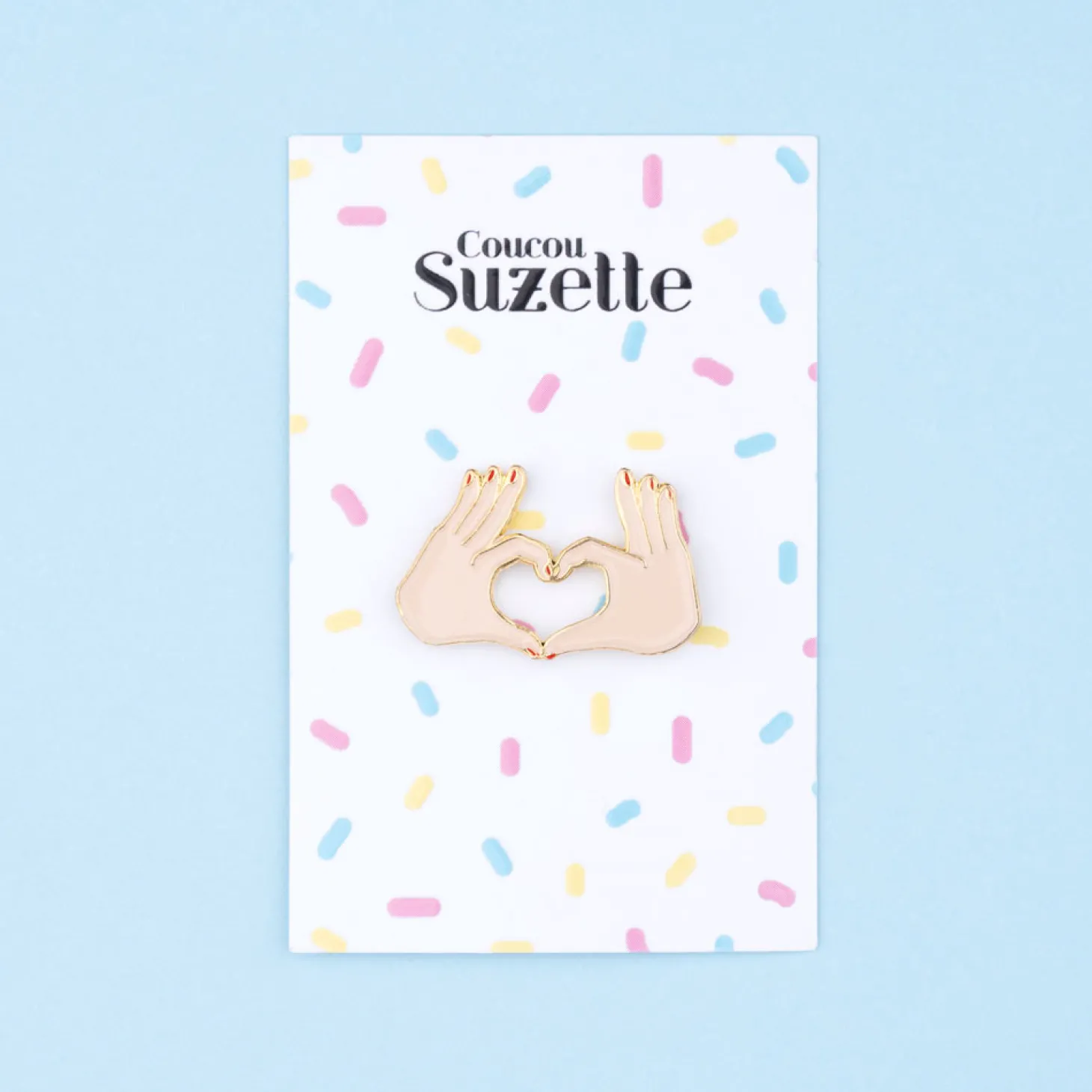 Coucou Suzette Love Pin - White* Pins