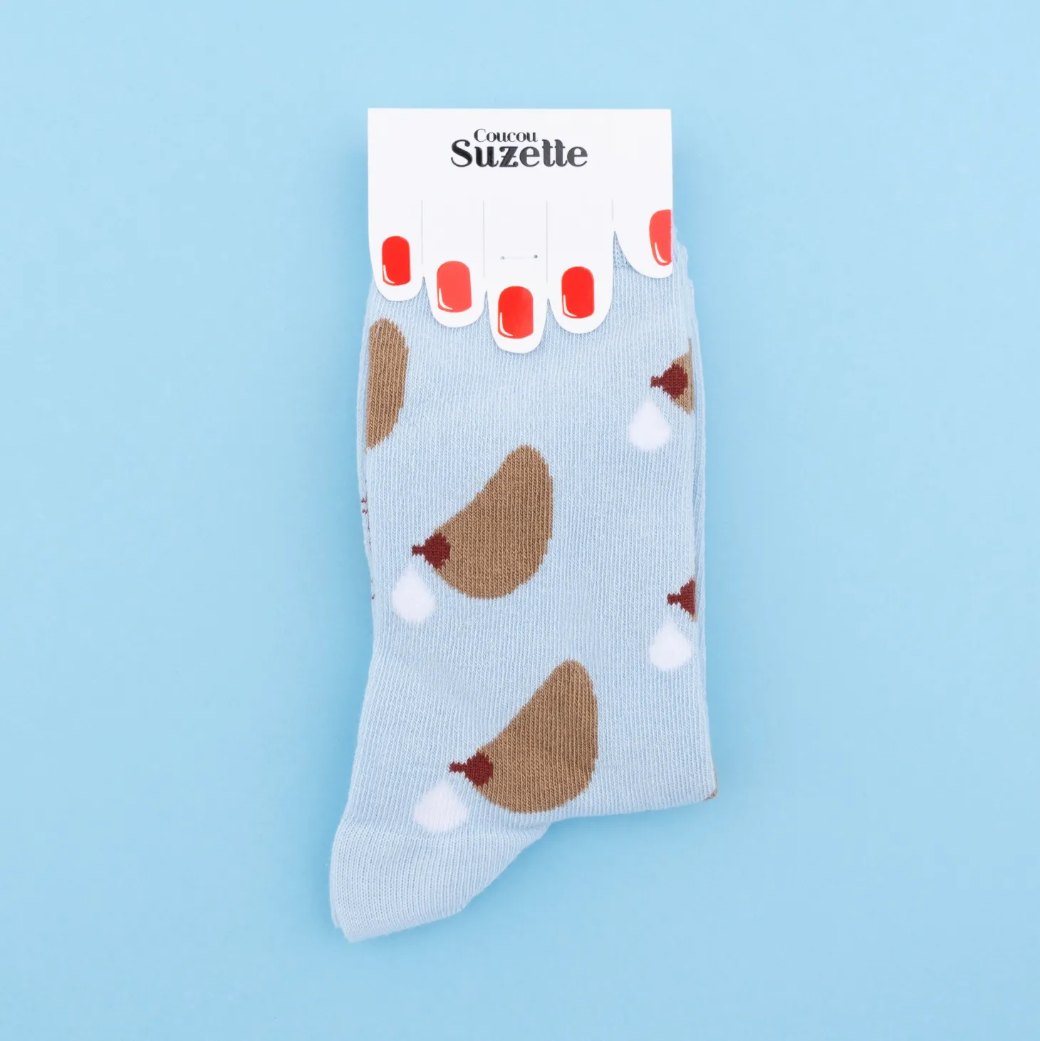 Coucou Suzette Milk Socks - Black* Cotton Socks