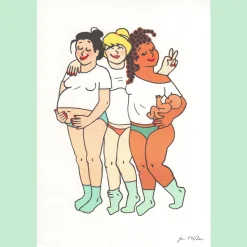 Coucou Suzette Moms Art Print - A3 Risograph* Stationery