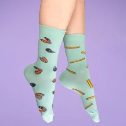 Coucou Suzette Mussels & Fries Socks* Cotton Socks