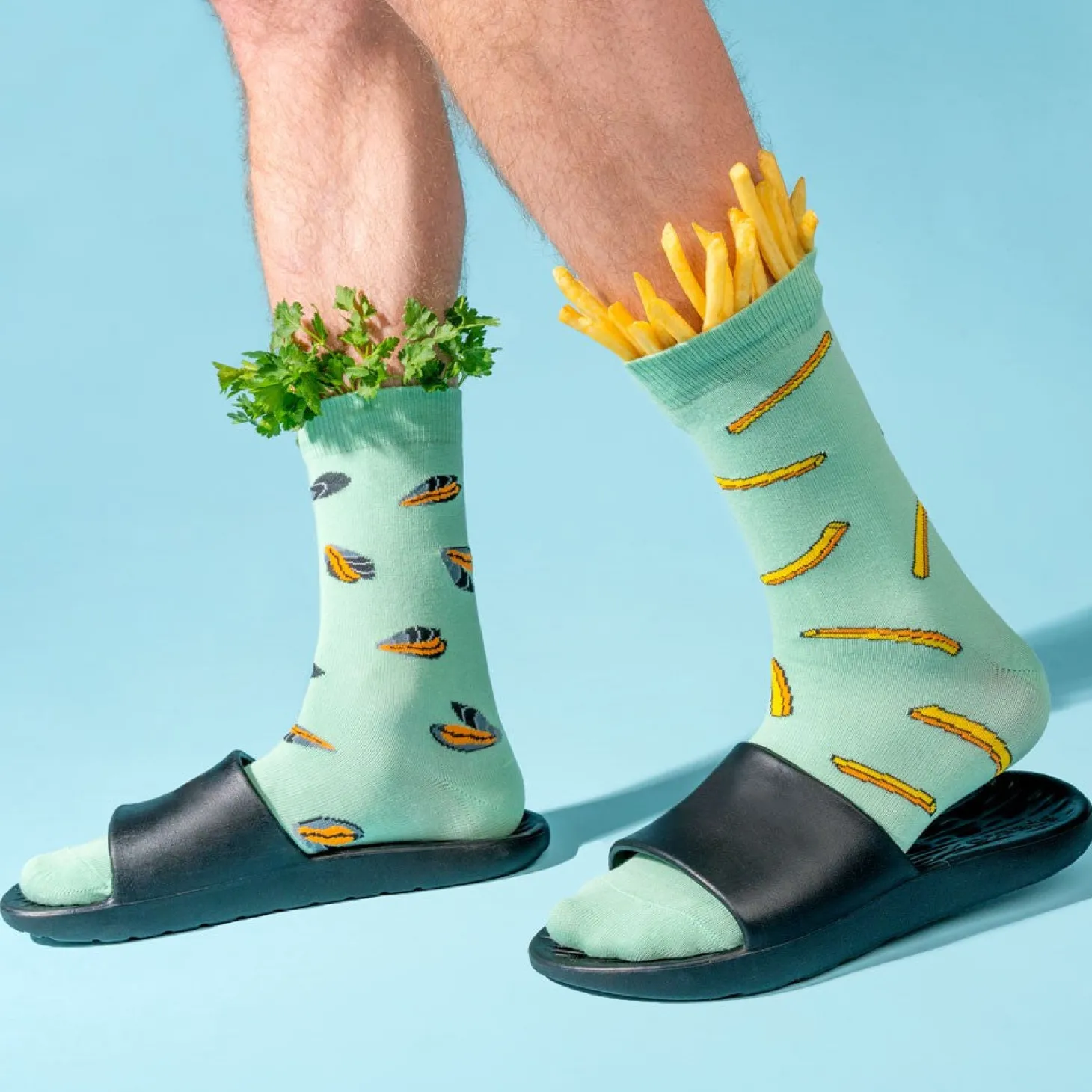 Coucou Suzette Mussels & Fries Socks* Cotton Socks