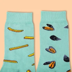 Coucou Suzette Mussels & Fries Socks* Cotton Socks
