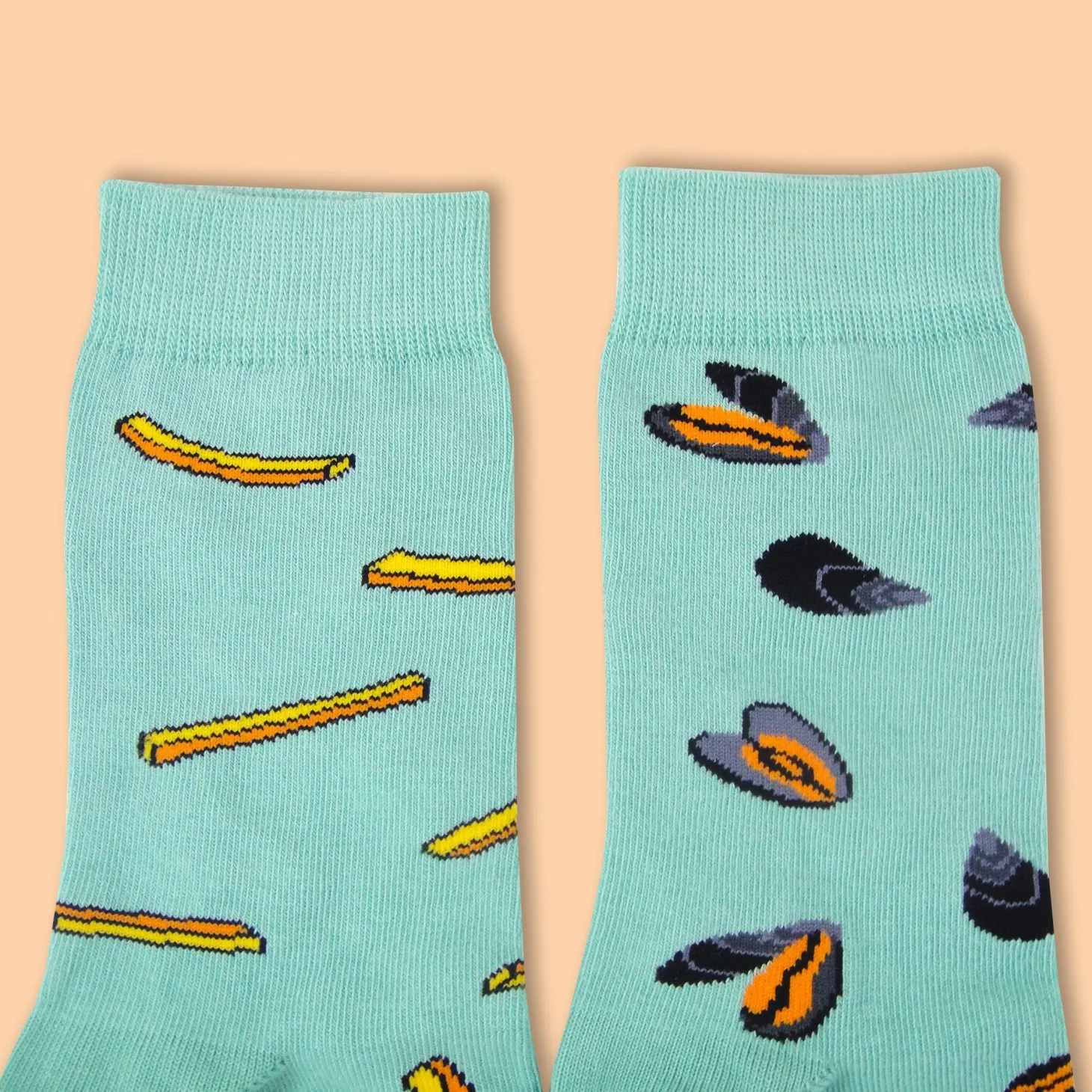 Coucou Suzette Mussels & Fries Socks* Cotton Socks