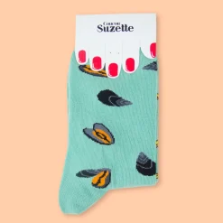 Coucou Suzette Mussels & Fries Socks* Cotton Socks