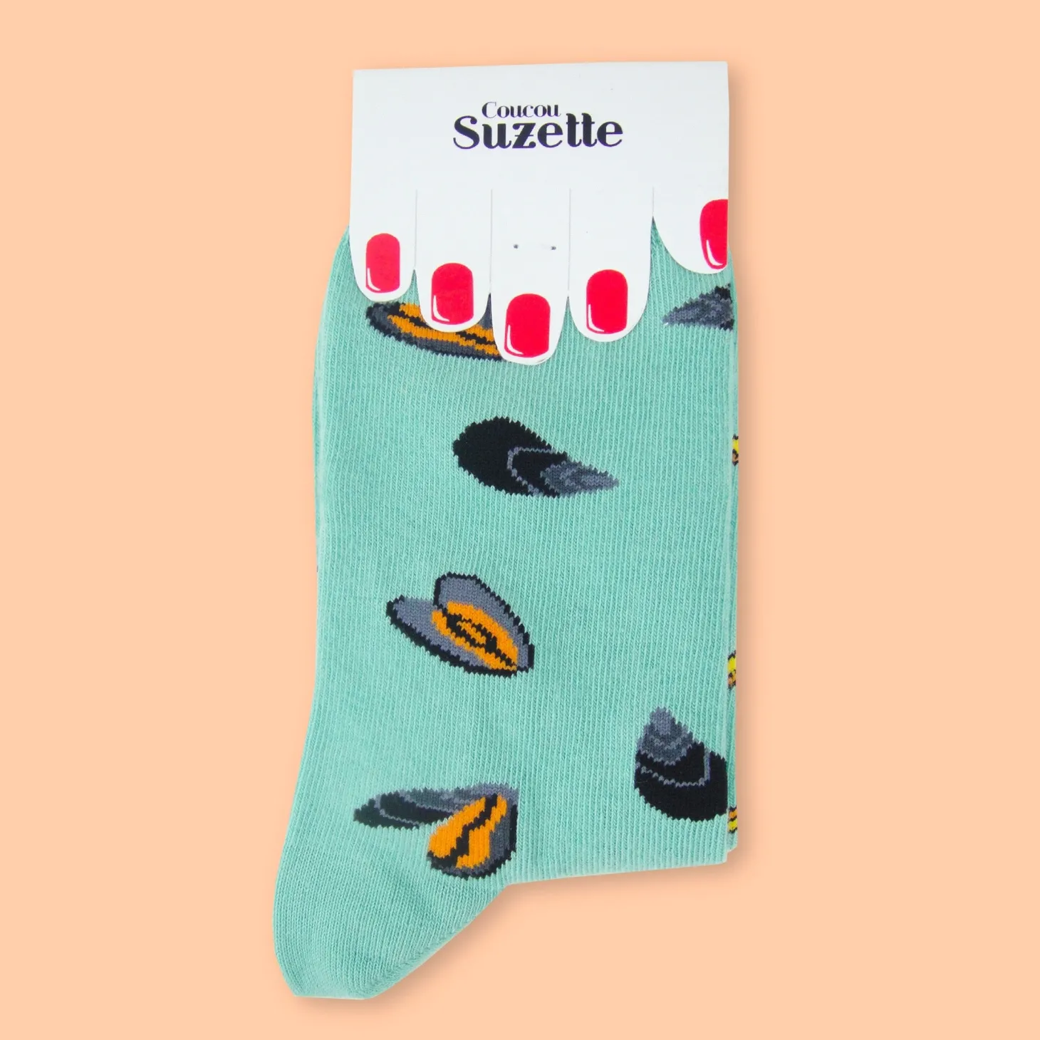 Coucou Suzette Mussels & Fries Socks* Cotton Socks