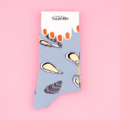 Coucou Suzette Oyster & Lemon Socks* Cotton Socks