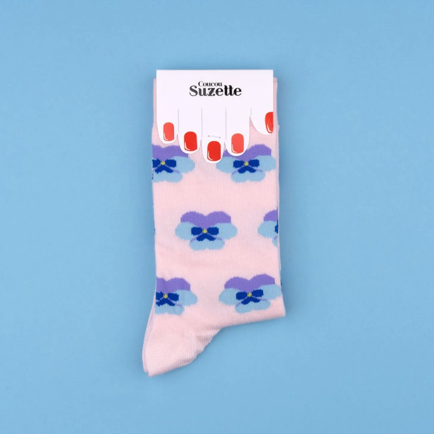 Coucou Suzette Pansy Socks* Cotton Socks