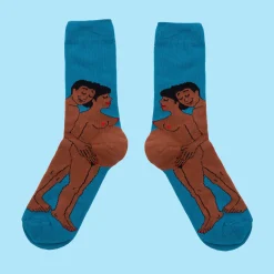 Coucou Suzette Parents Socks - Black Mom And Dad* Cotton Socks