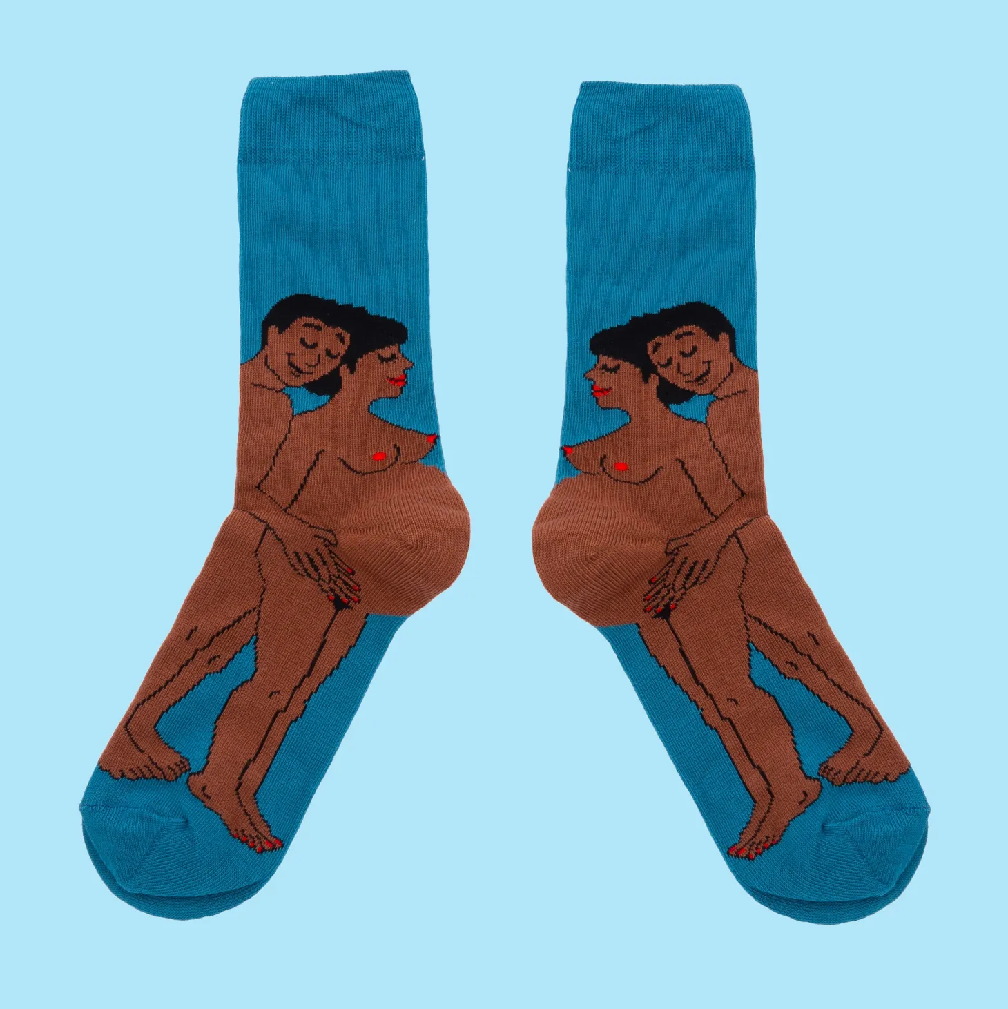 Coucou Suzette Parents Socks - Black Mom And Dad* Cotton Socks