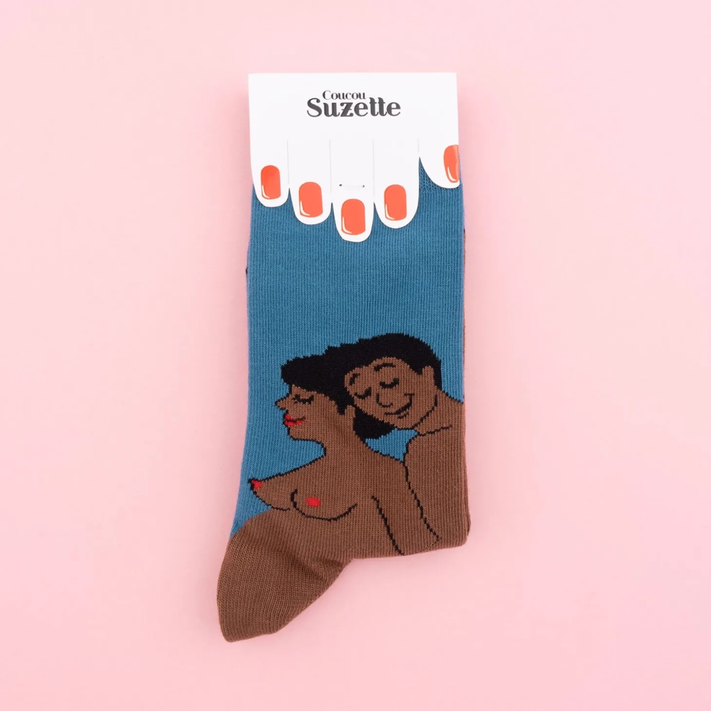 Coucou Suzette Parents Socks - Black Mom And Dad* Cotton Socks