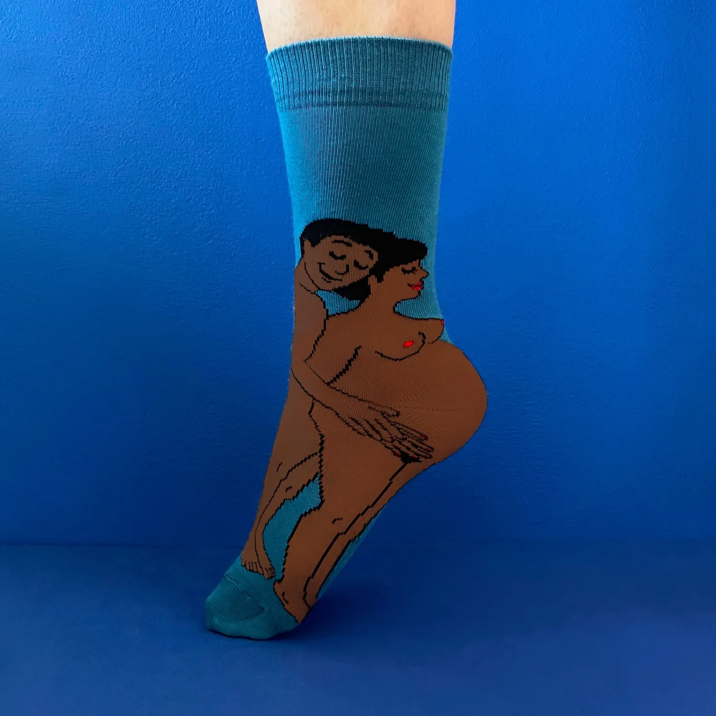 Coucou Suzette Parents Socks - Black Mom And Dad* Cotton Socks
