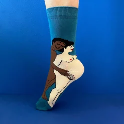 Coucou Suzette Parents Socks - White Mom And Black Dad* Cotton Socks