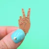 Coucou Suzette Peace Out Pin - Black* Pins