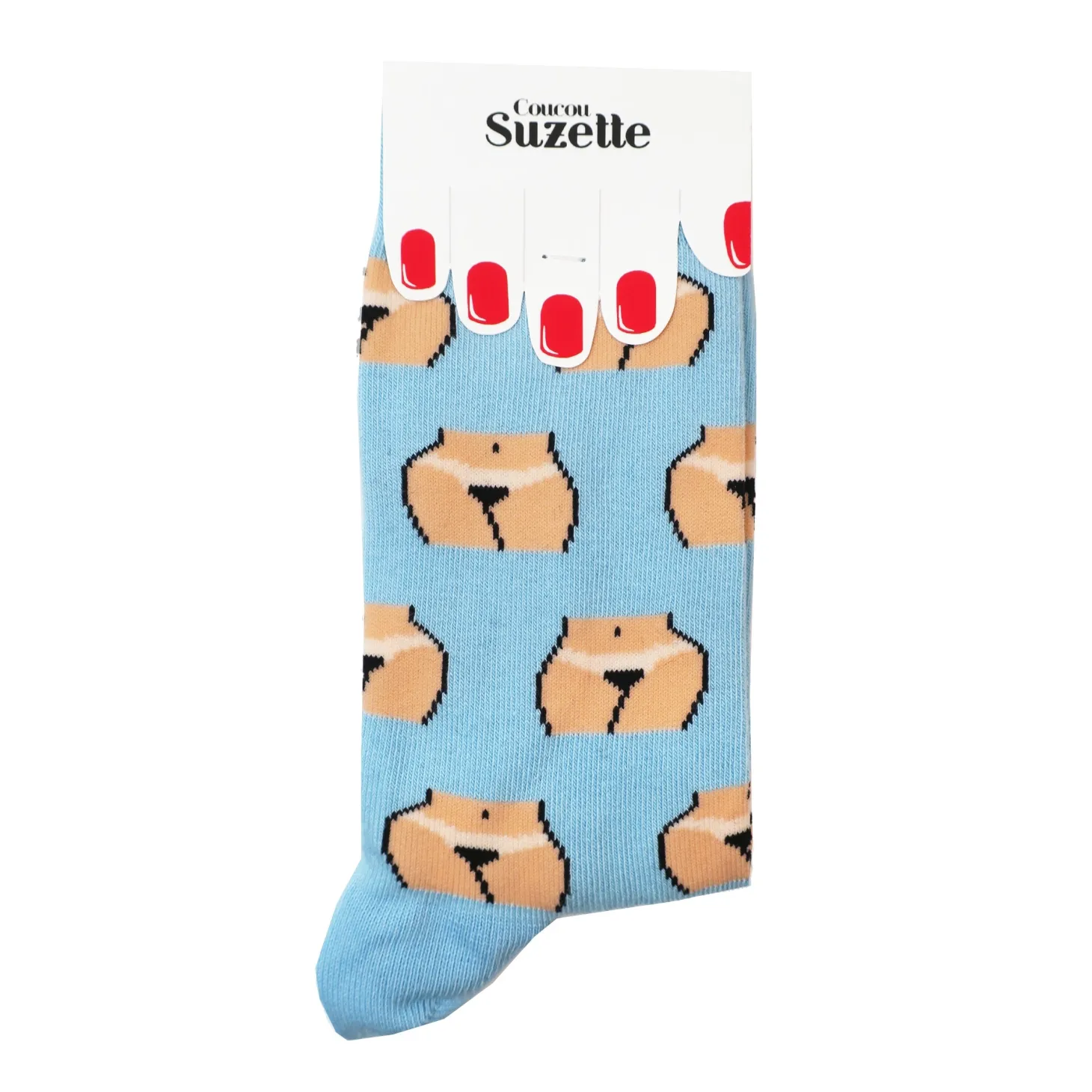 Coucou Suzette Pee-Pee Socks - White* Cotton Socks