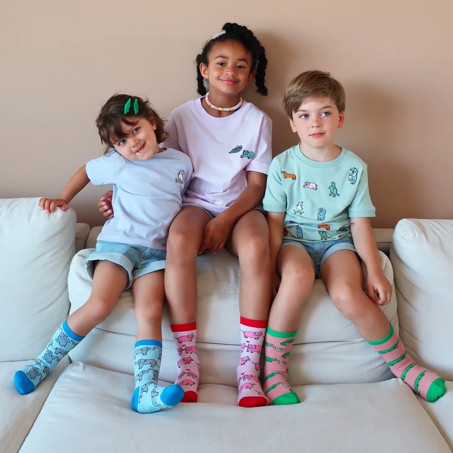 Coucou Suzette Pigs In Love Socks - Kids* Kids Socks
