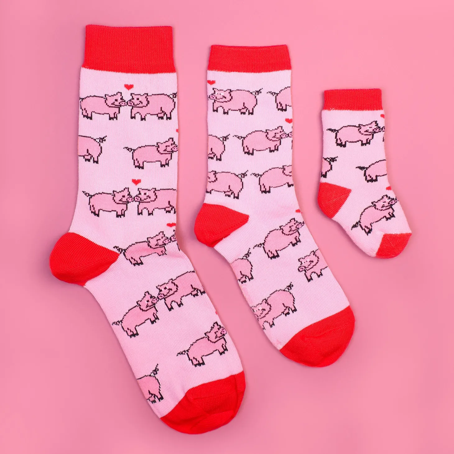 Coucou Suzette Pigs In Love Socks - Kids* Kids Socks