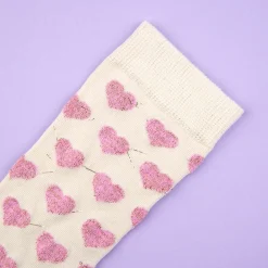 Coucou Suzette Pink Heart Socks* Cotton Socks