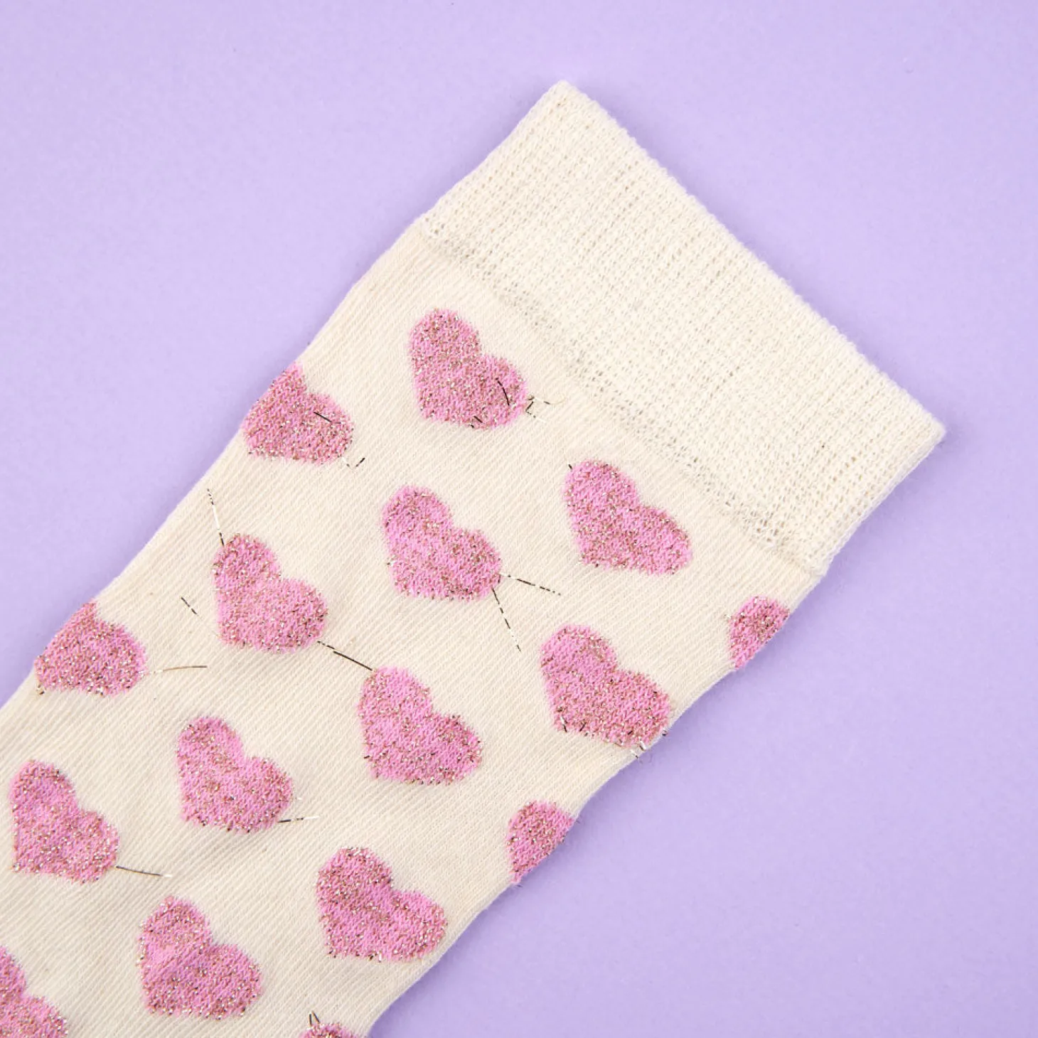 Coucou Suzette Pink Heart Socks* Cotton Socks