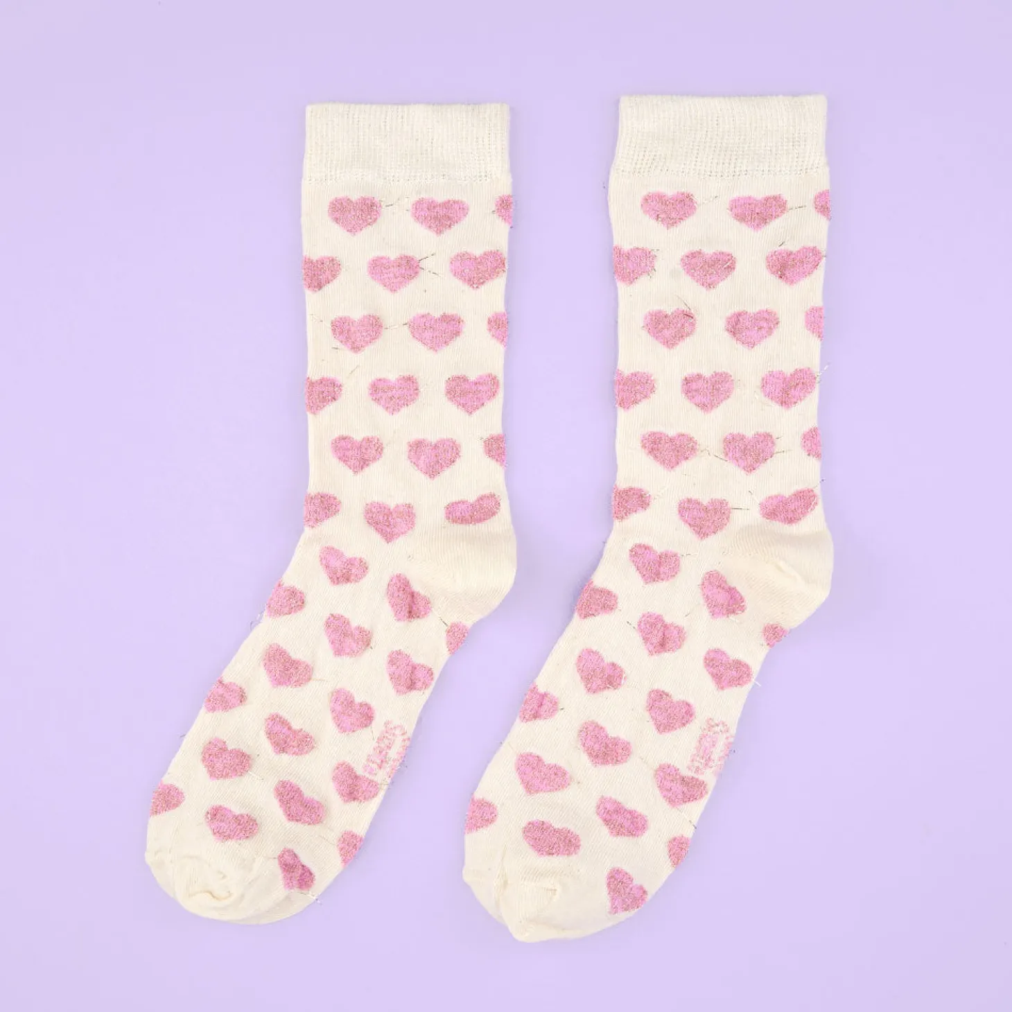 Coucou Suzette Pink Heart Socks* Cotton Socks