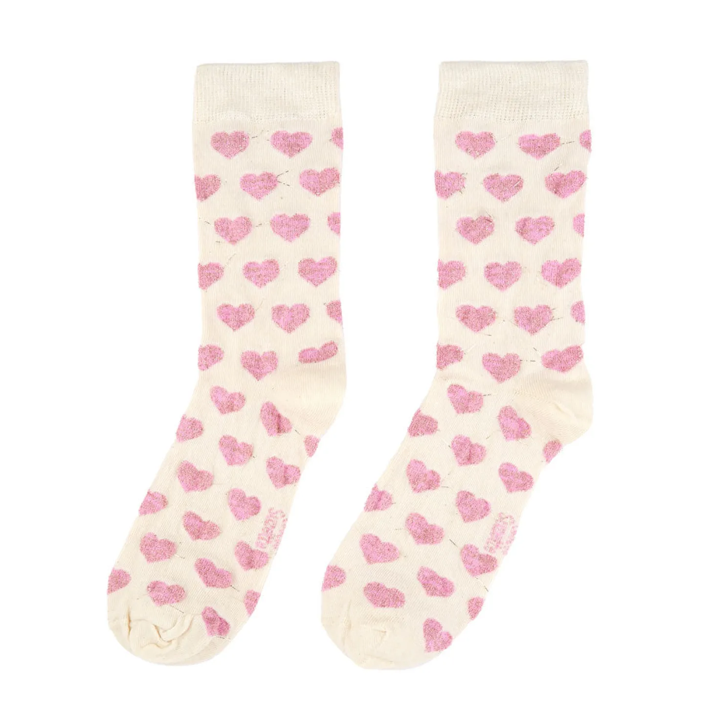 Coucou Suzette Pink Heart Socks* Cotton Socks