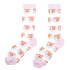 Coucou Suzette Pink Pansy Sheer Socks* Sheer Socks