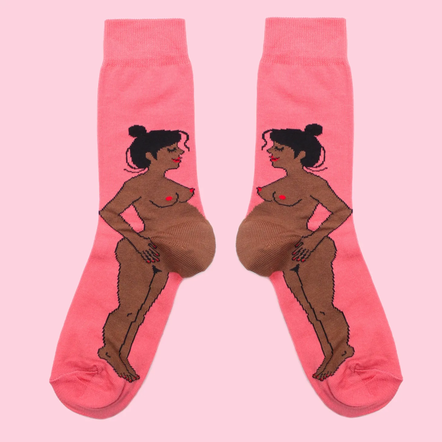 Coucou Suzette Pregnant Woman Socks - Black* Cotton Socks