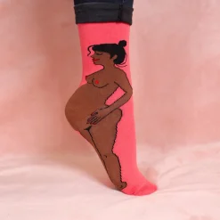 Coucou Suzette Pregnant Woman Socks - Black* Cotton Socks