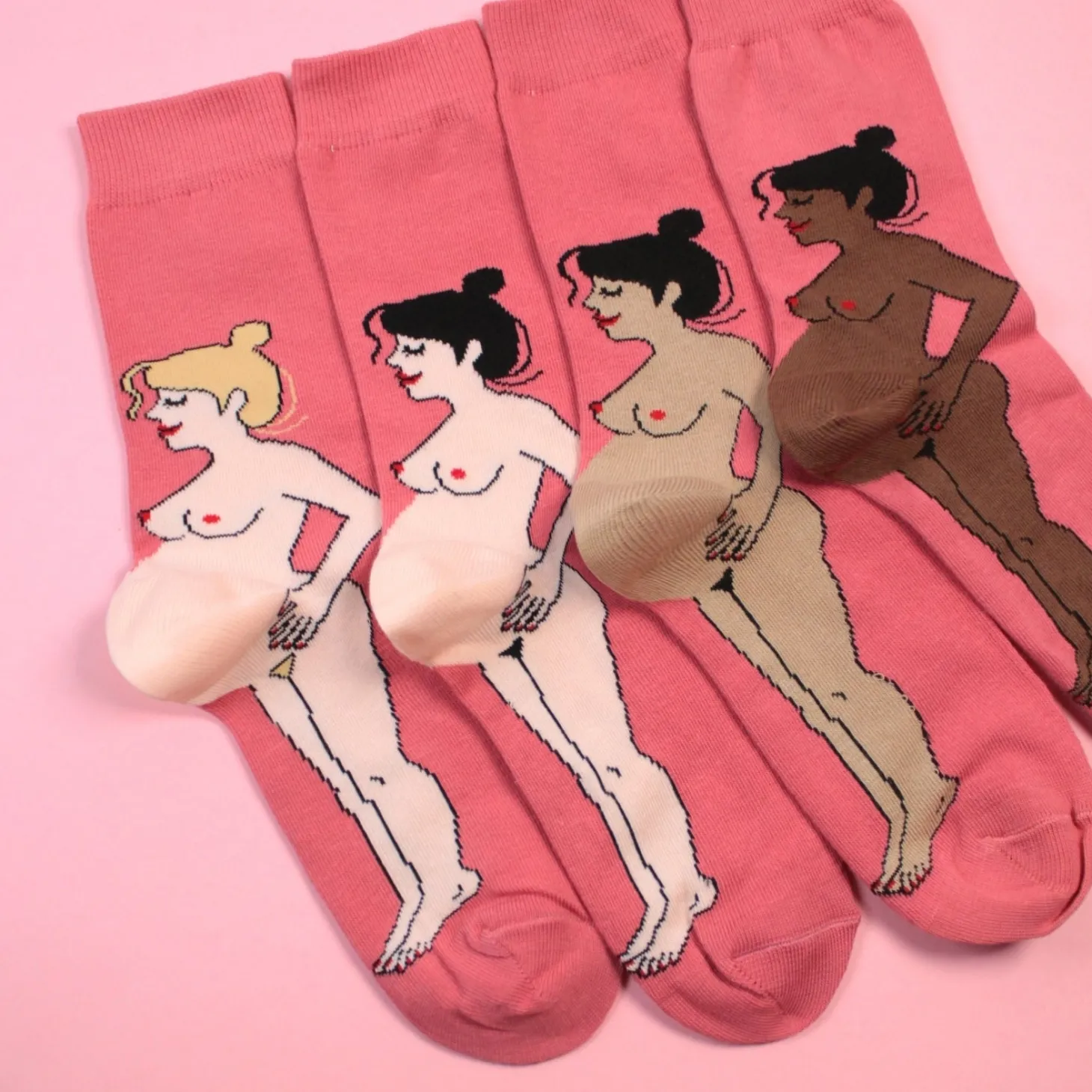 Coucou Suzette Pregnant Woman Socks - Black* Cotton Socks