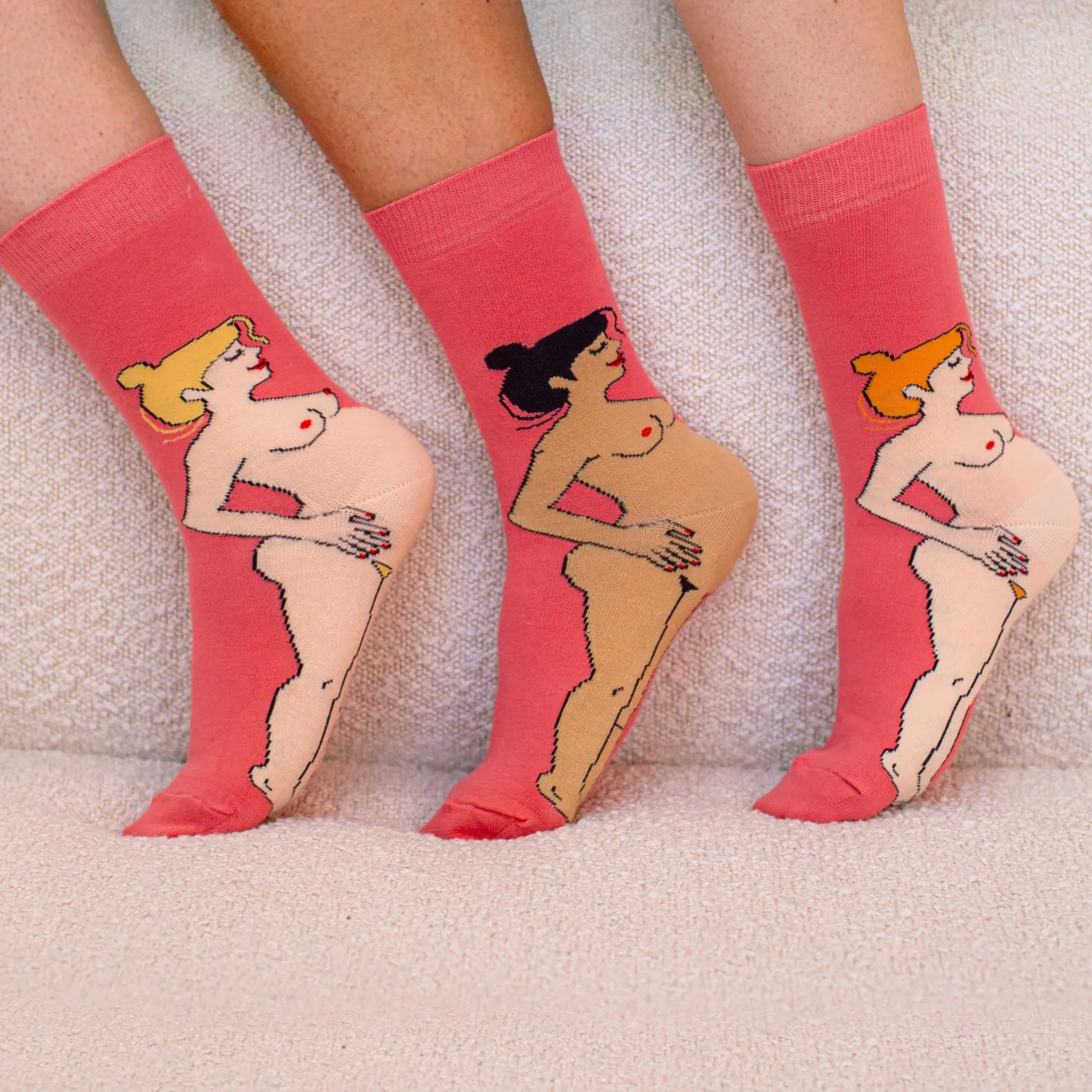 Coucou Suzette Pregnant Woman Socks - Blonde* Cotton Socks
