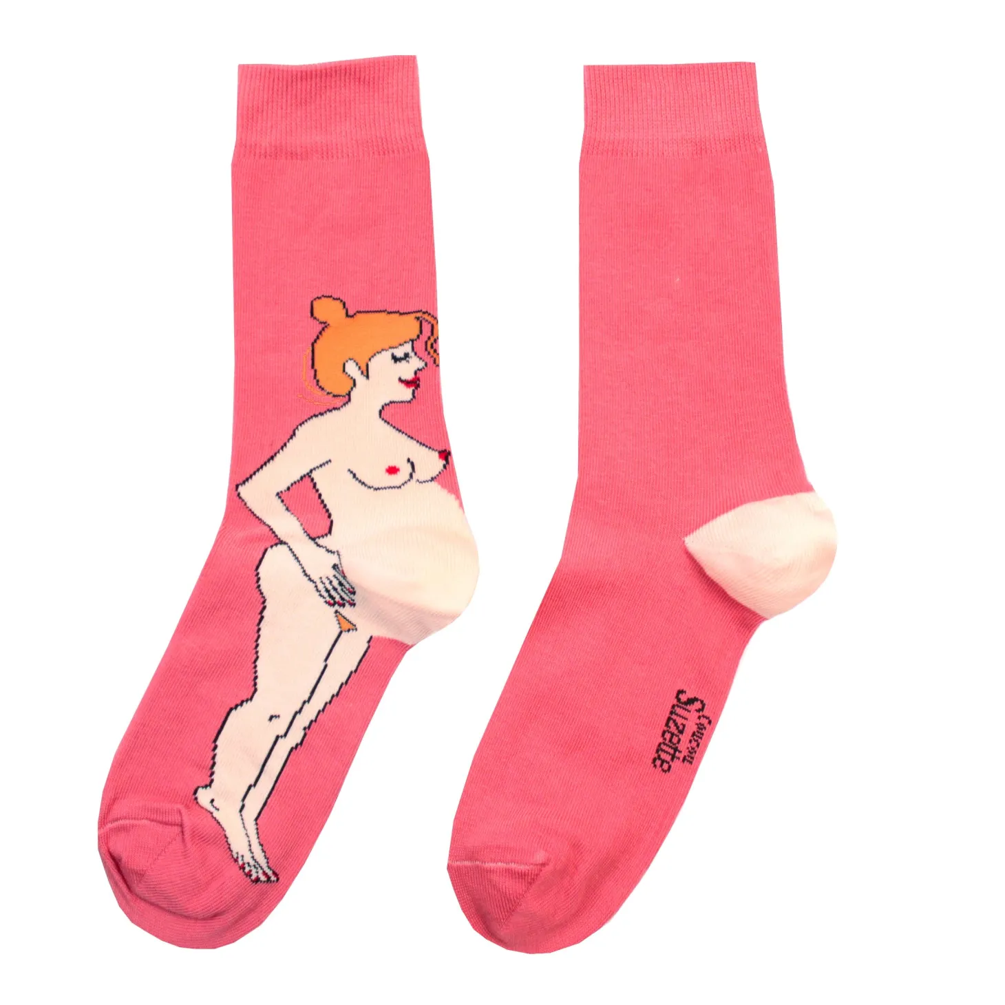 Coucou Suzette Pregnant Woman Socks - Redhead* Cotton Socks