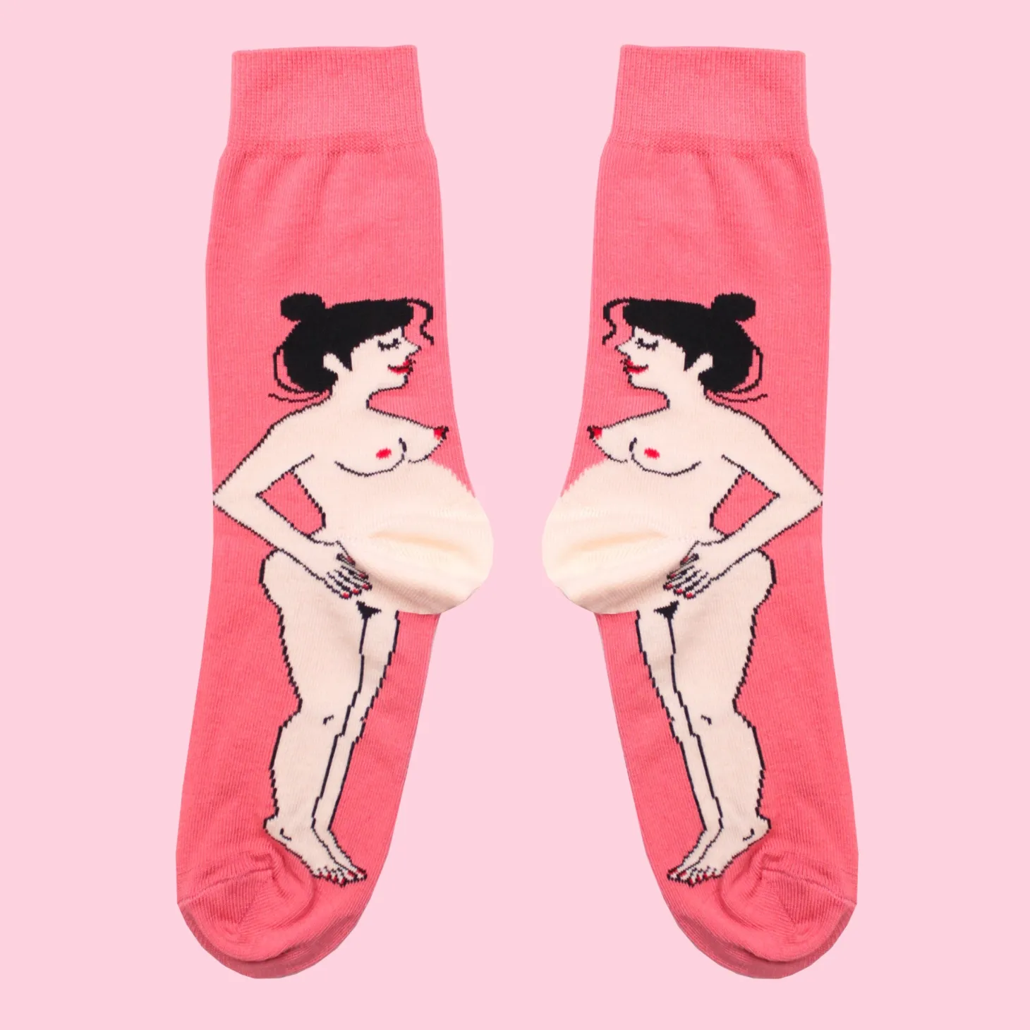 Coucou Suzette Pregnant Woman Socks - White* Cotton Socks