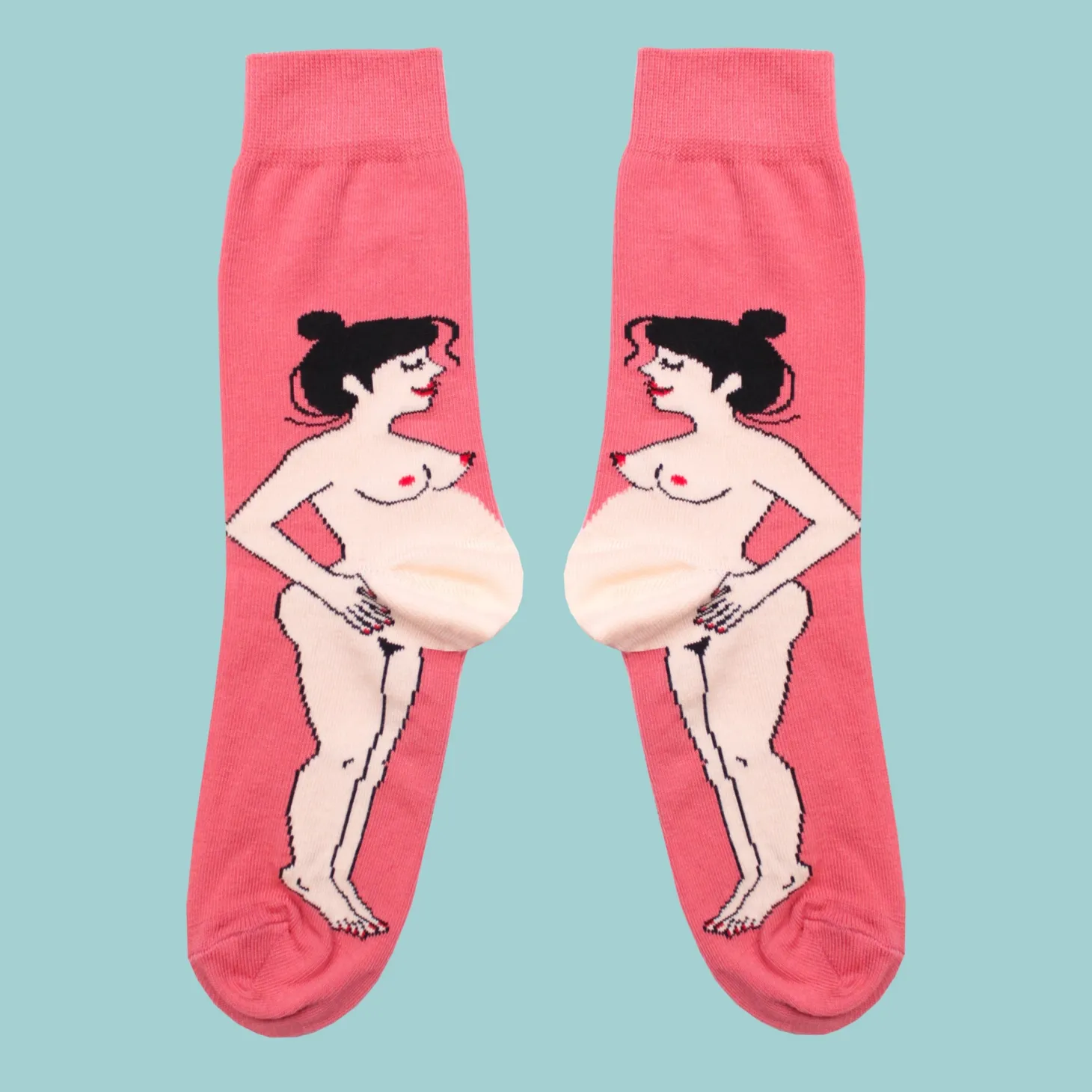 Coucou Suzette Pregnant Woman Socks - White* Cotton Socks