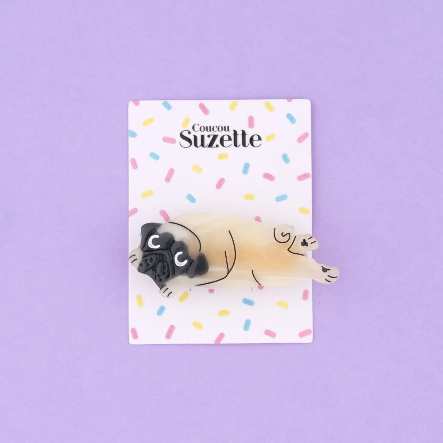 Coucou Suzette Pug Hair Clip* Hair Clips