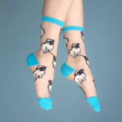 Coucou Suzette Pug Sheer Socks* Sheer Socks