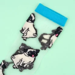Coucou Suzette Pug Sheer Socks* Sheer Socks