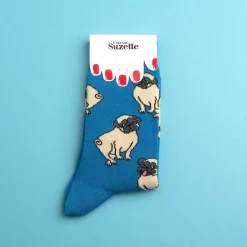 Coucou Suzette Pug Socks* Cotton Socks