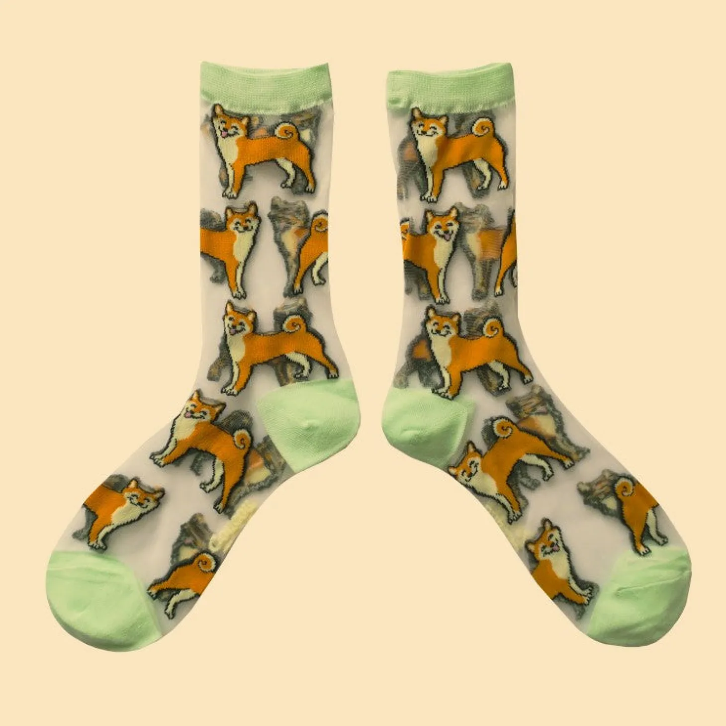 Coucou Suzette Shiba Sheer Socks* Sheer Socks