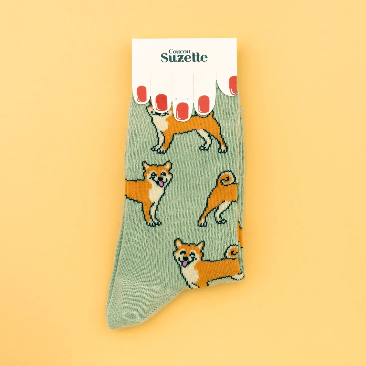 Coucou Suzette Shiba Socks* Cotton Socks
