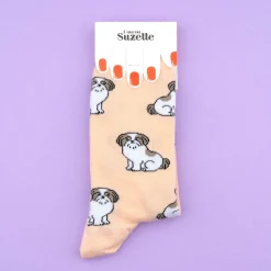 Coucou Suzette Shih Tzu Socks* Cotton Socks