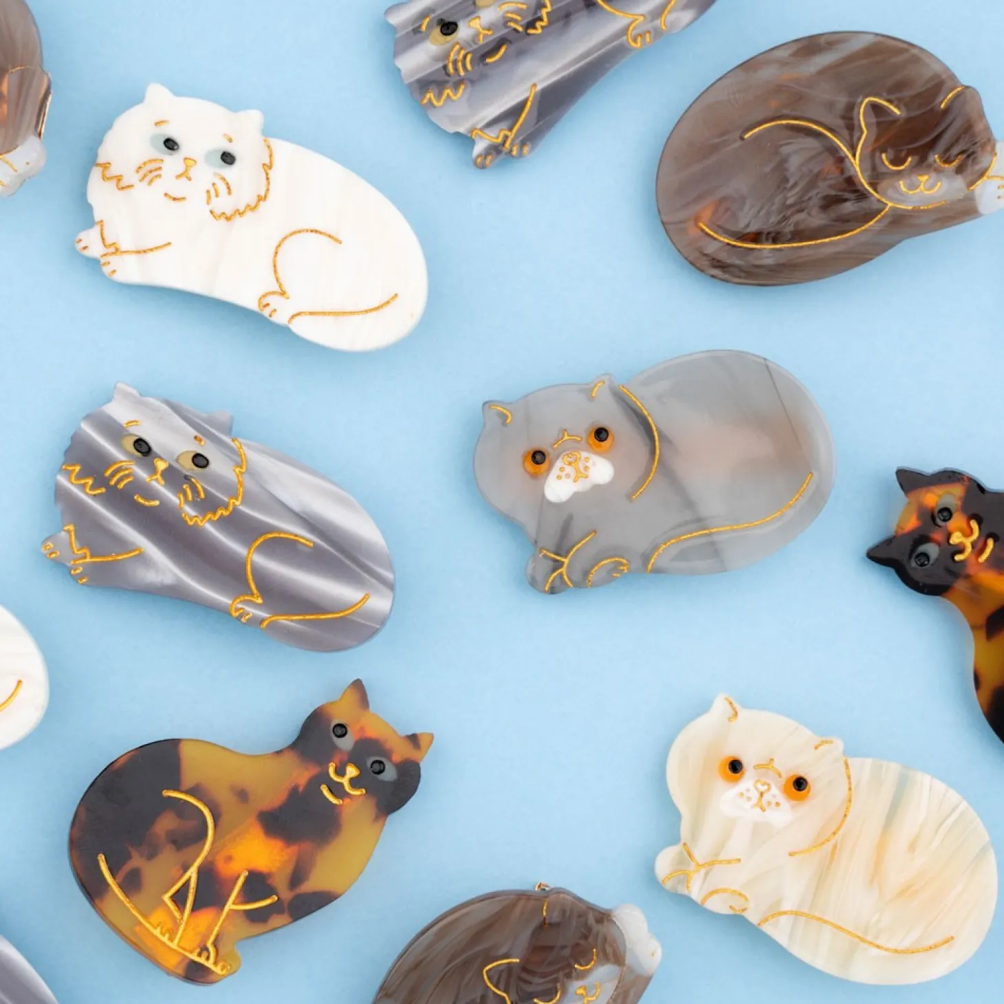 Coucou Suzette Sleeping Cat Hair Clip* Hair Clips