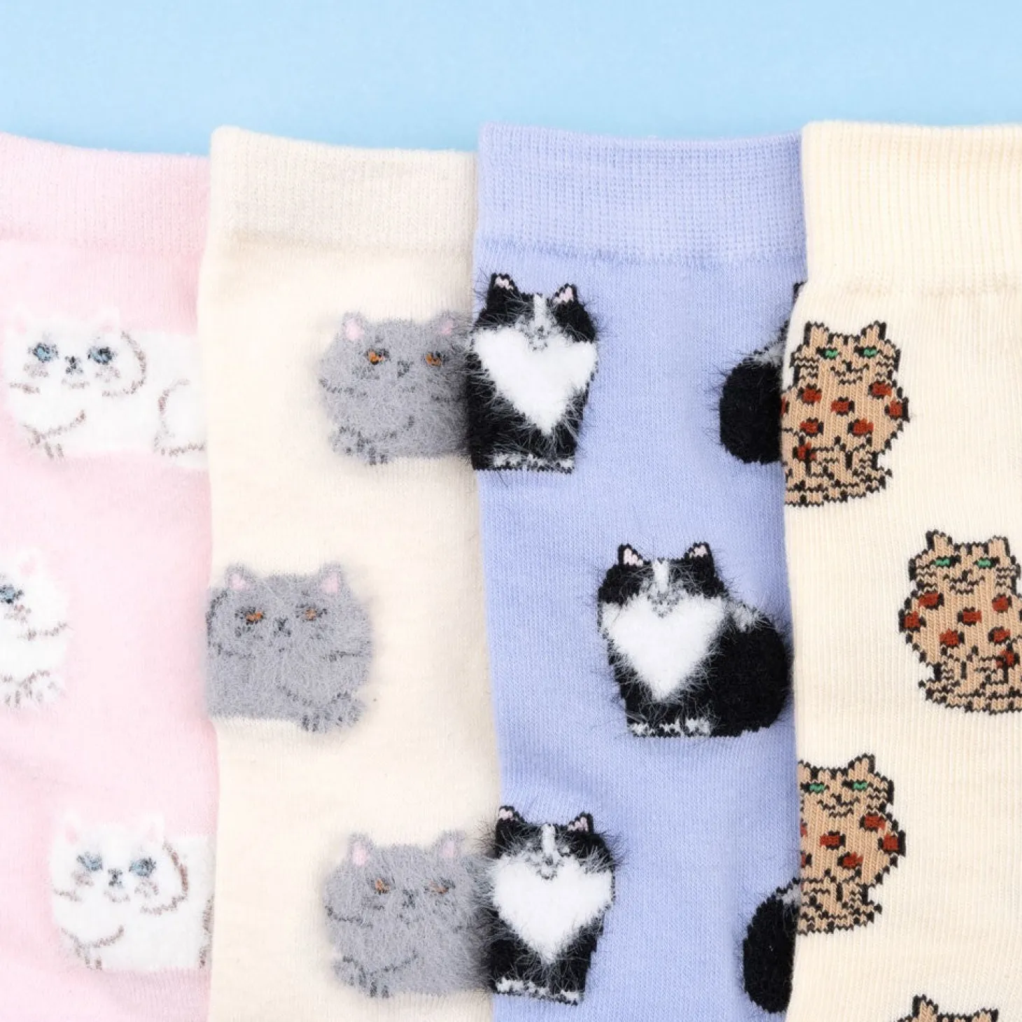 Coucou Suzette Suzette Cat Socks* Cotton Socks