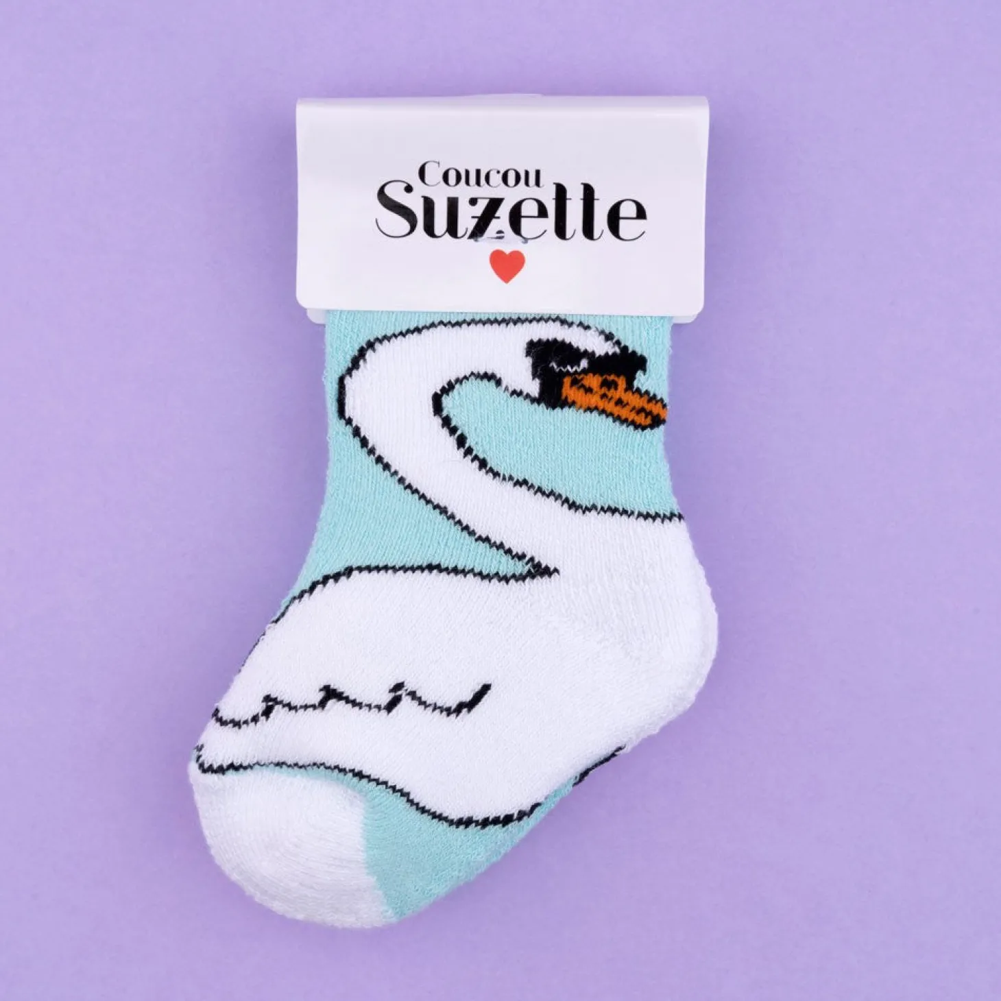 Coucou Suzette Swan Baby Socks* Kids Socks