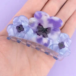 Coucou Suzette Three Pansies Hair Claw* Hair Claws