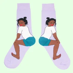 Coucou Suzette Twerk Socks - Black* Cotton Socks