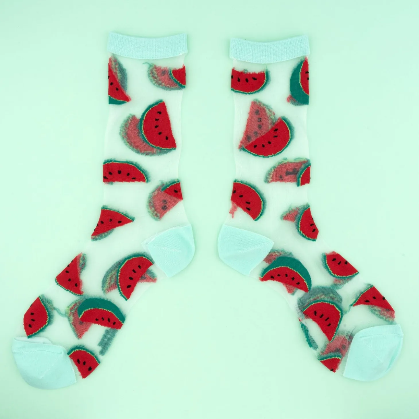 Coucou Suzette Watermelon Sheer Socks* Sheer Socks