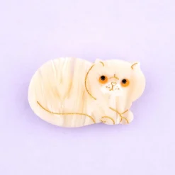 Coucou Suzette White Exotic Shorthair Cat Hair Clip* Hair Clips